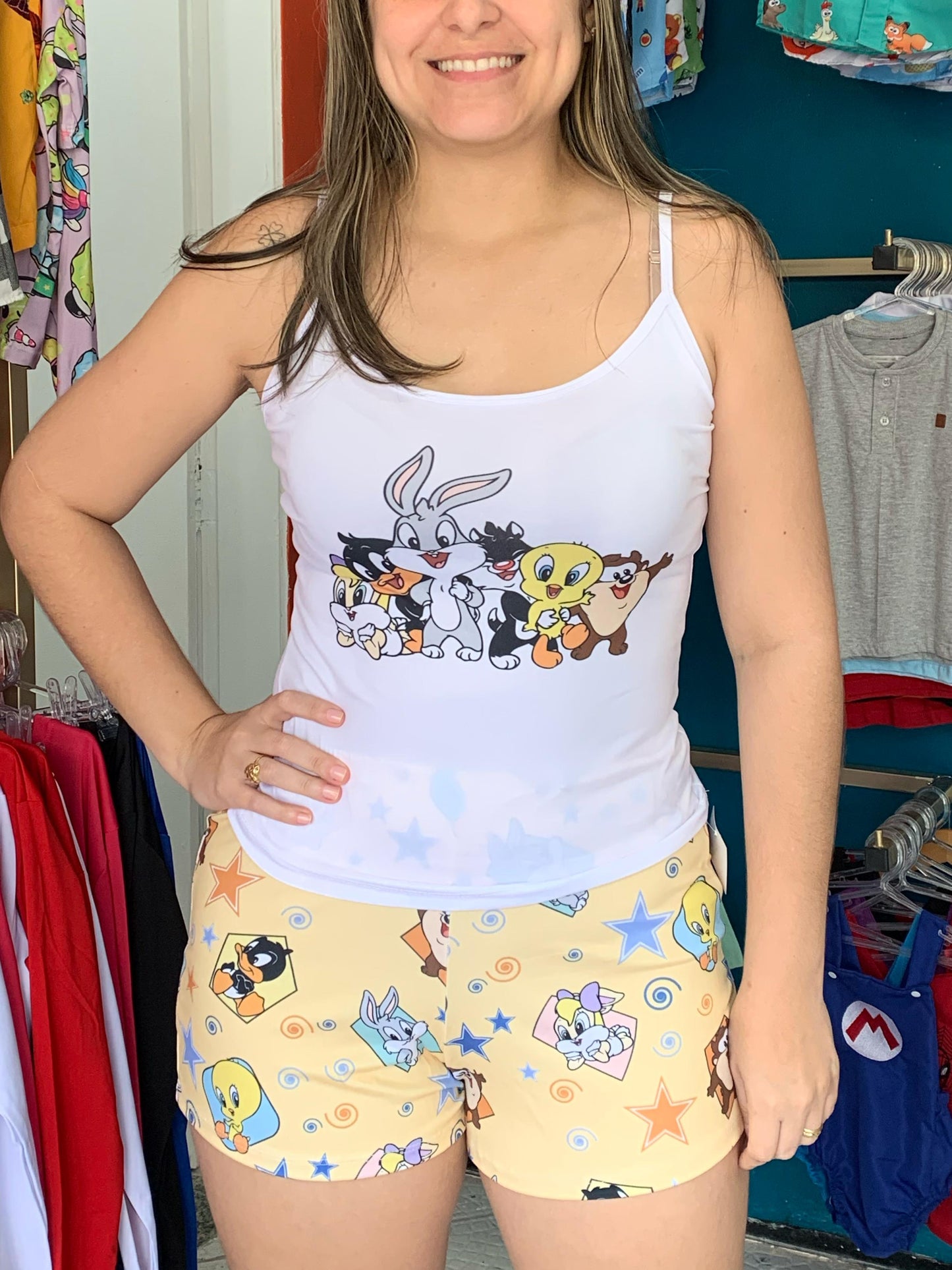 Pijama individual temático mãe ou filha