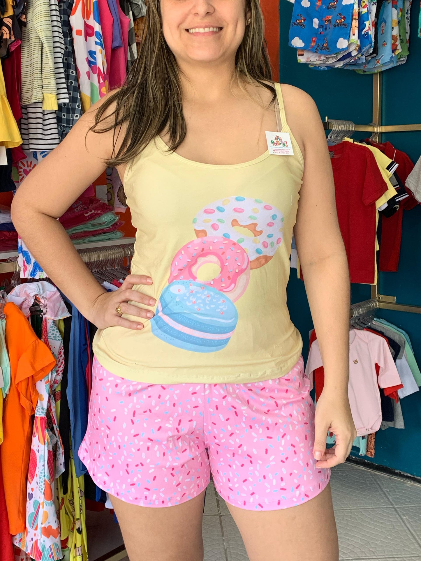 Pijama individual temático mãe ou filha