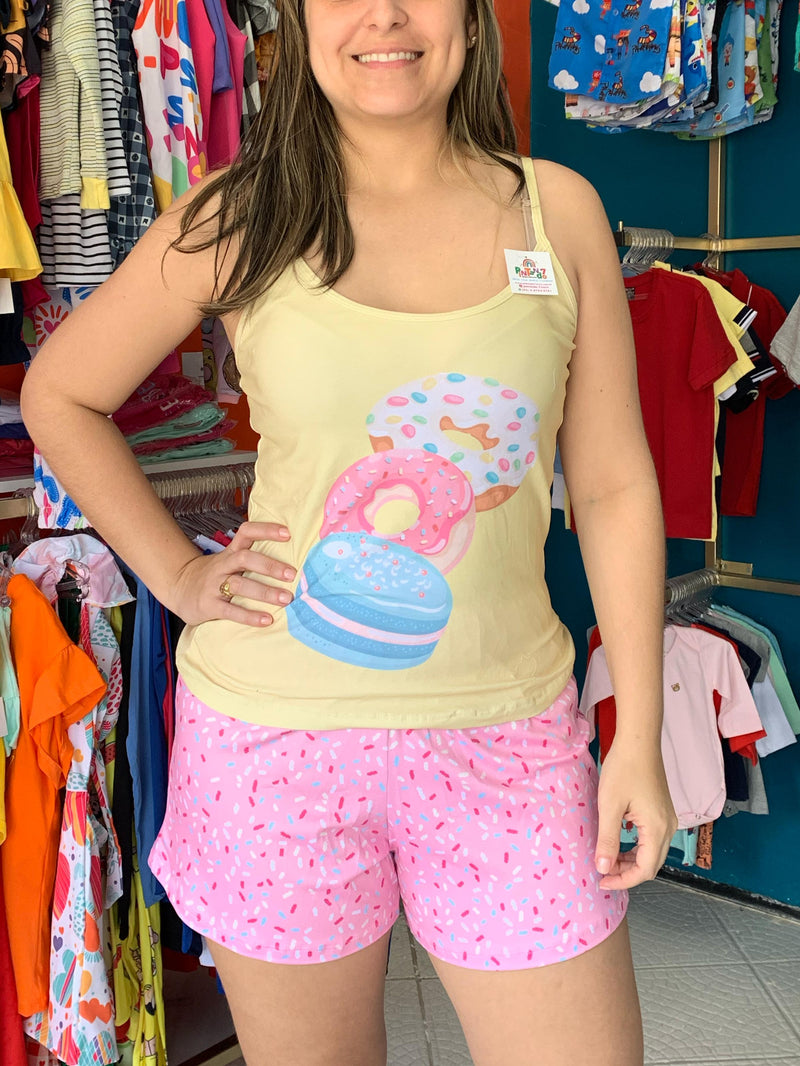 Pijama individual temático mãe ou filha