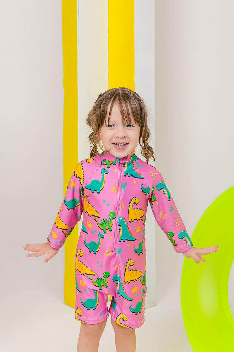 Macaquinho UV FPS50 Para banho Infantil - Menina