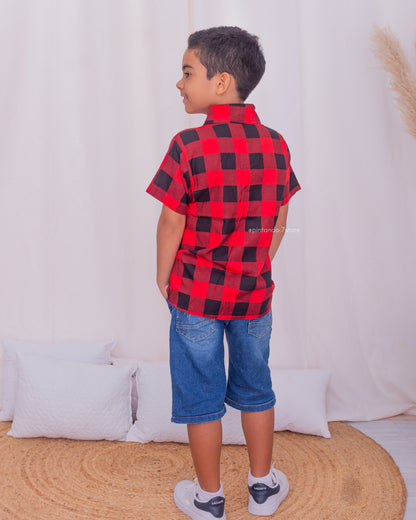 Camisa Xadrez São João menino infantil