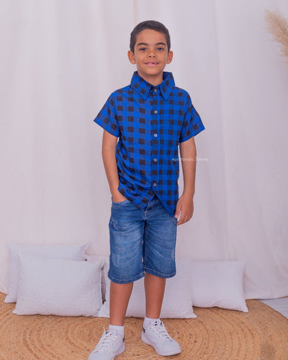 Camisa Xadrez São João menino infantil