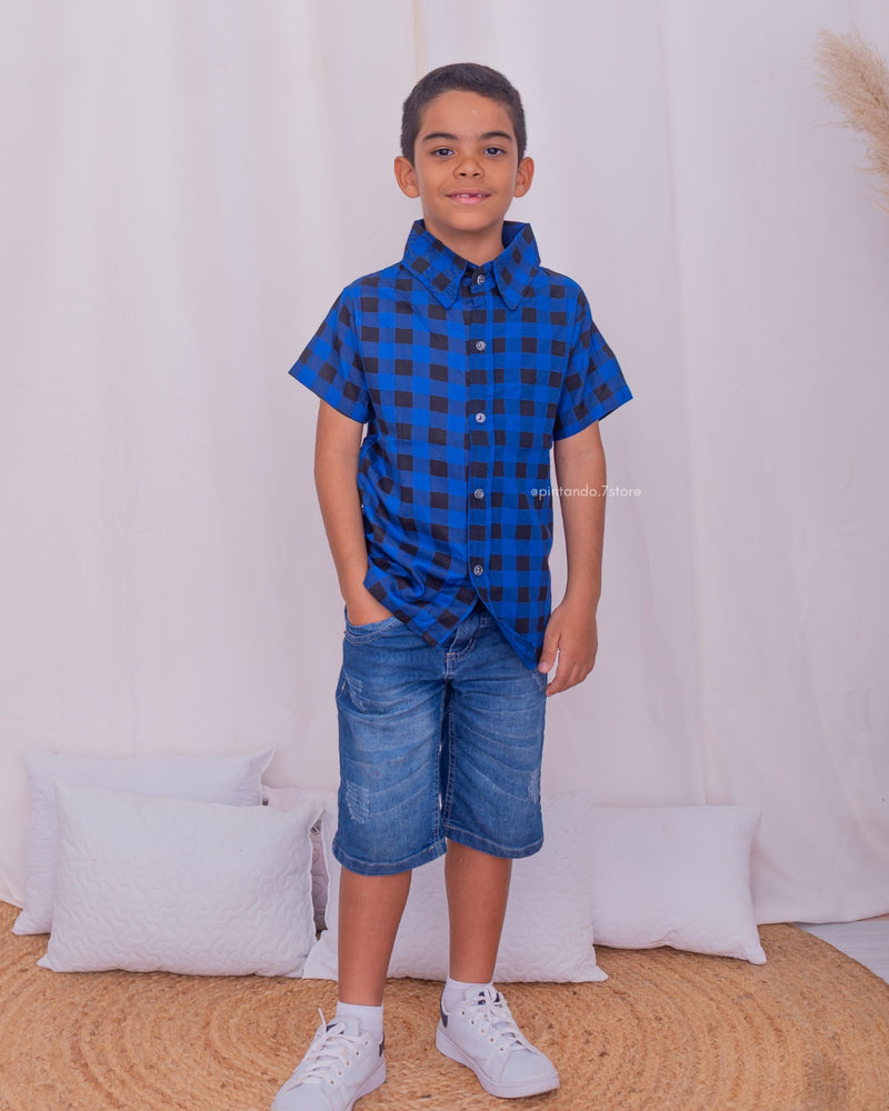 Camisa Xadrez São João menino infantil