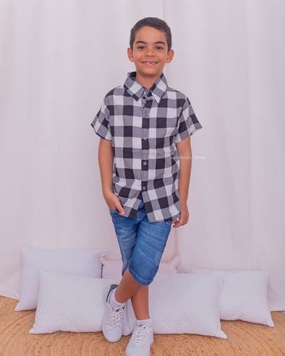 Camisa Xadrez São João menino infantil