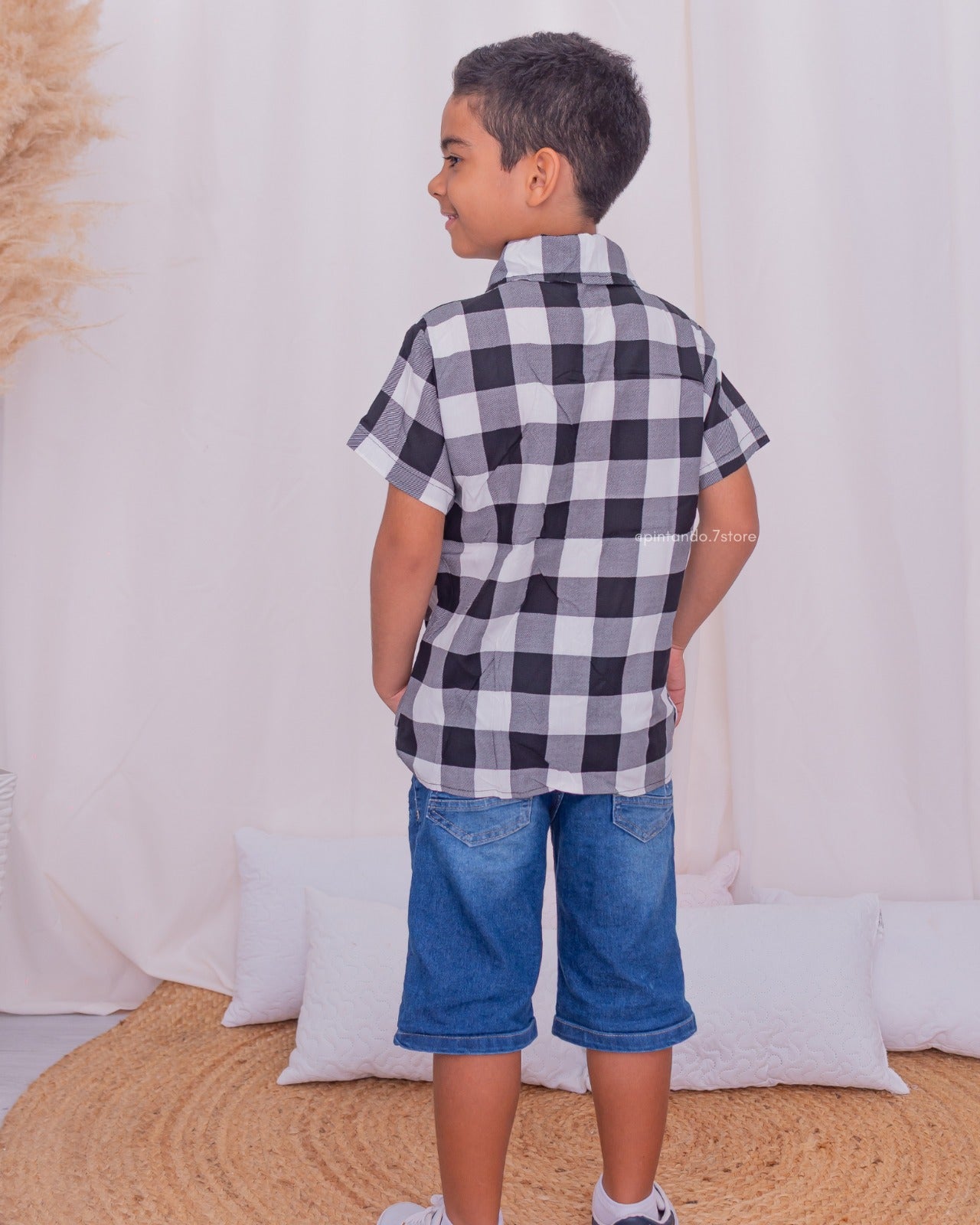 Camisa Xadrez São João menino infantil