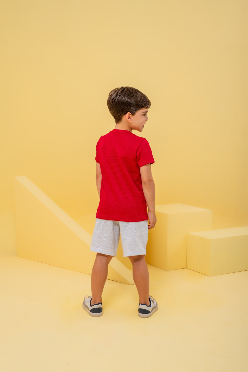 NOVO Conjunto Casual de Camisa e Bermuda - Menino