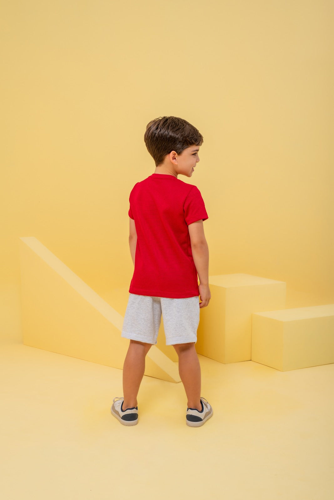 NOVO Conjunto Casual de Camisa e Bermuda - Menino