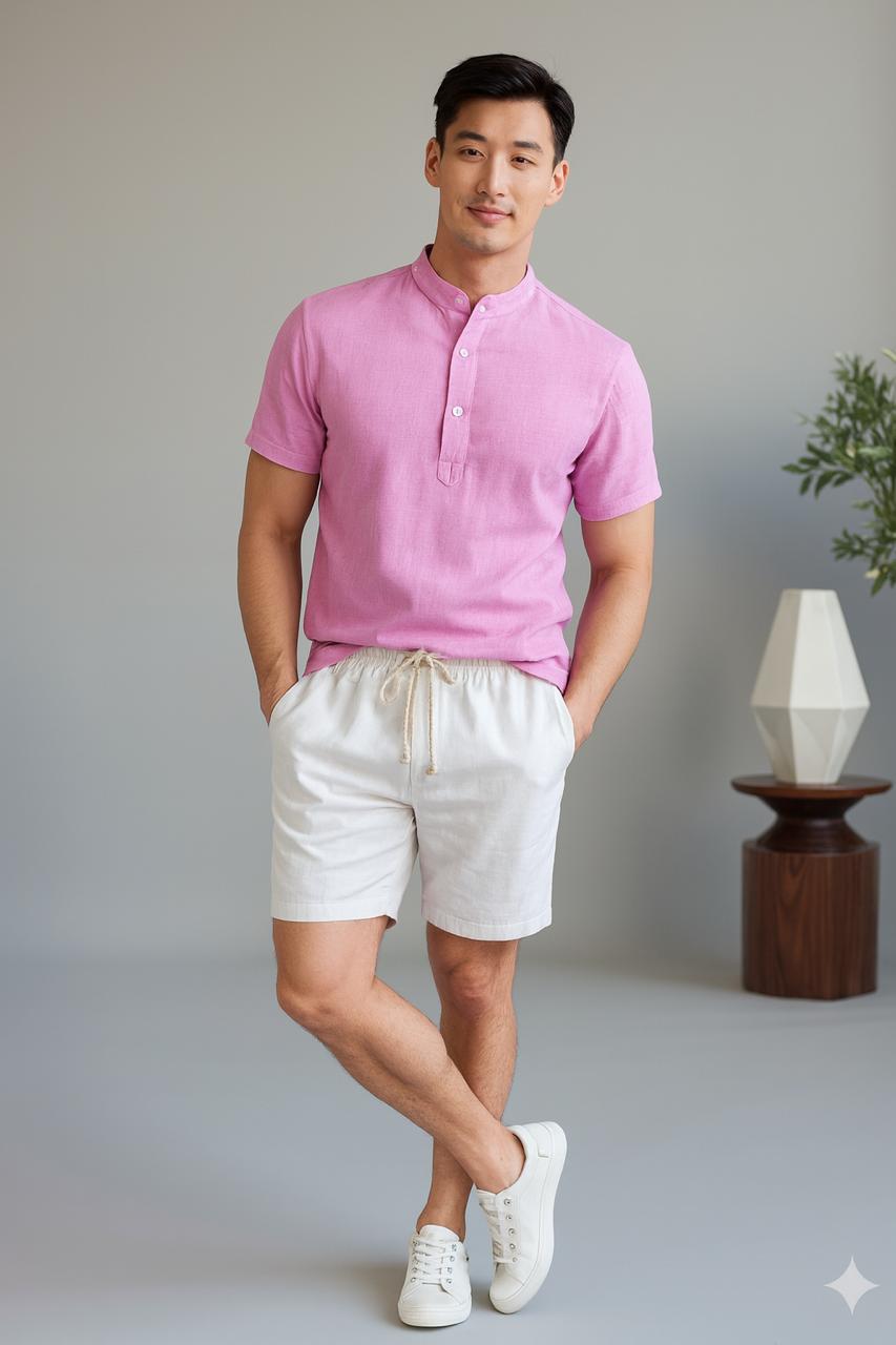 Camisa Linho - ADULTO / Pai - Coleção Família