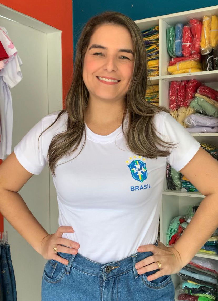 Camisa Brasil Suede - Feminino