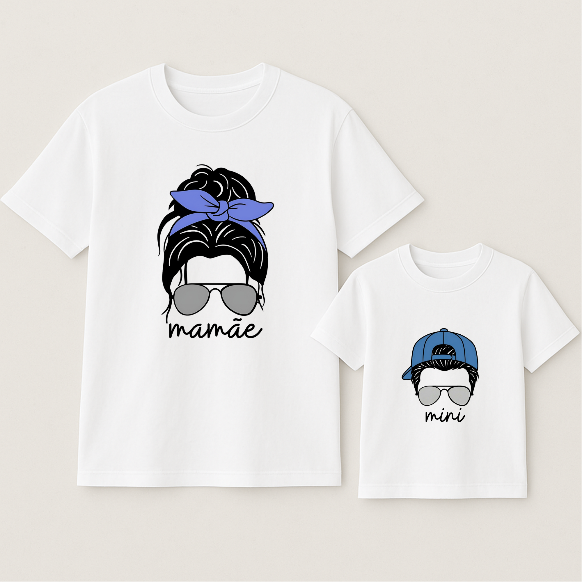 KIT 2 Camisas Dia das Mães - Adulto e infantil