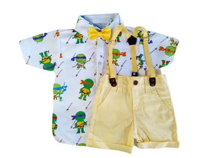 Conjunto TARTARUGA NINJA tematico infantil menino