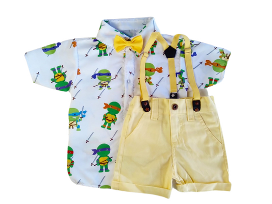 Conjunto TARTARUGA NINJA tematico infantil menino
