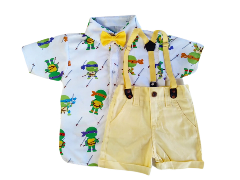 Conjunto TARTARUGA NINJA tematico infantil menino