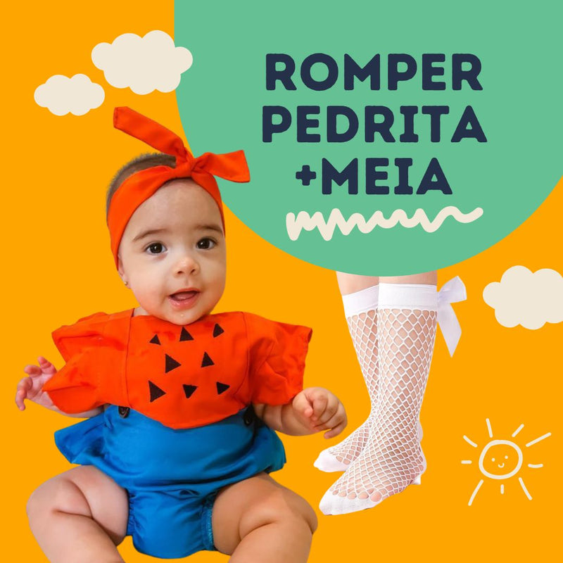 Romper Temático com Meia Feminino Infantil