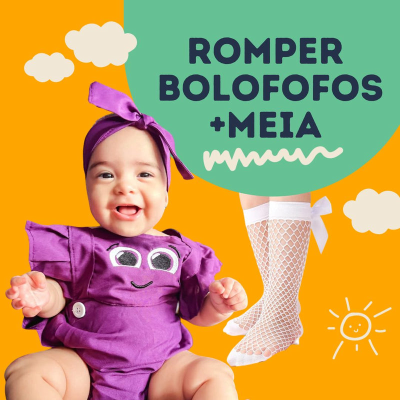 Romper Temático com Meia Feminino Infantil