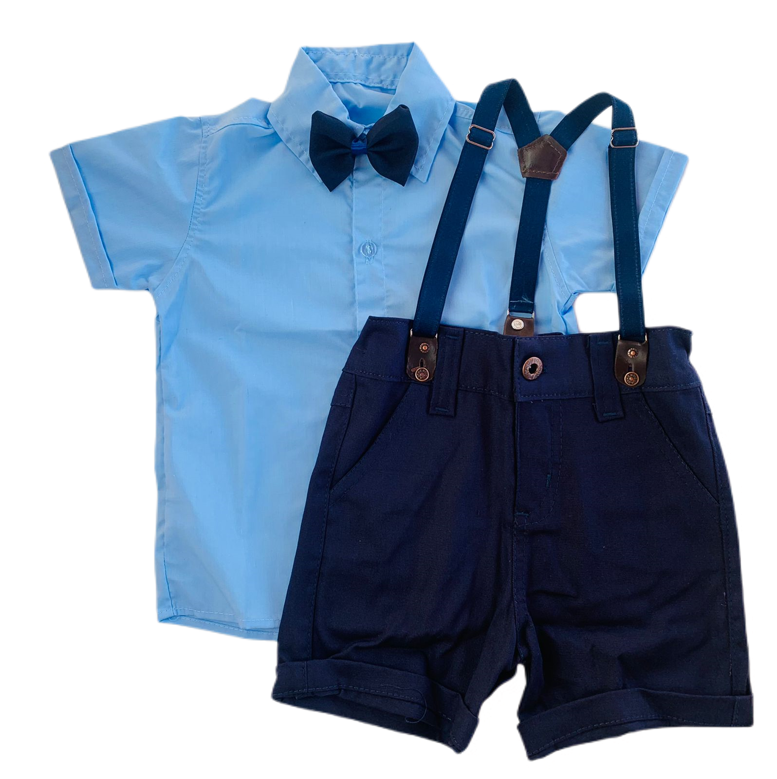 Batizado - Conjunto Azul com marinho