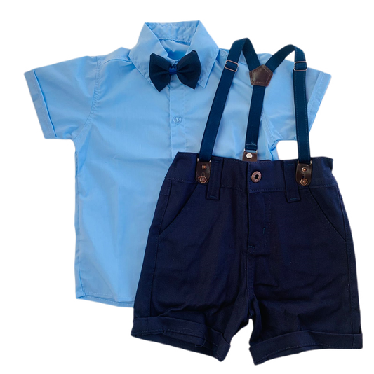 Batizado - Conjunto Azul com marinho