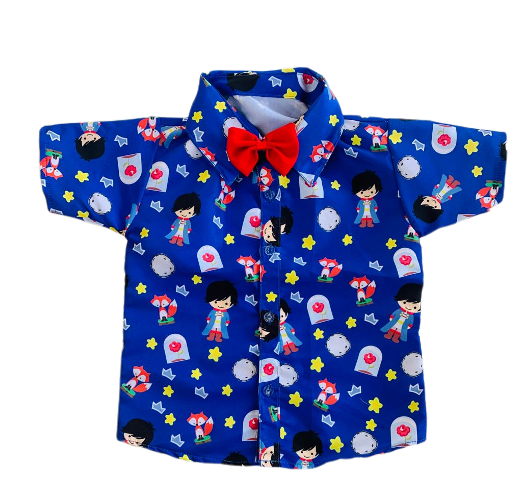Camisa Pequeno Príncipe Moreno temática BLACK