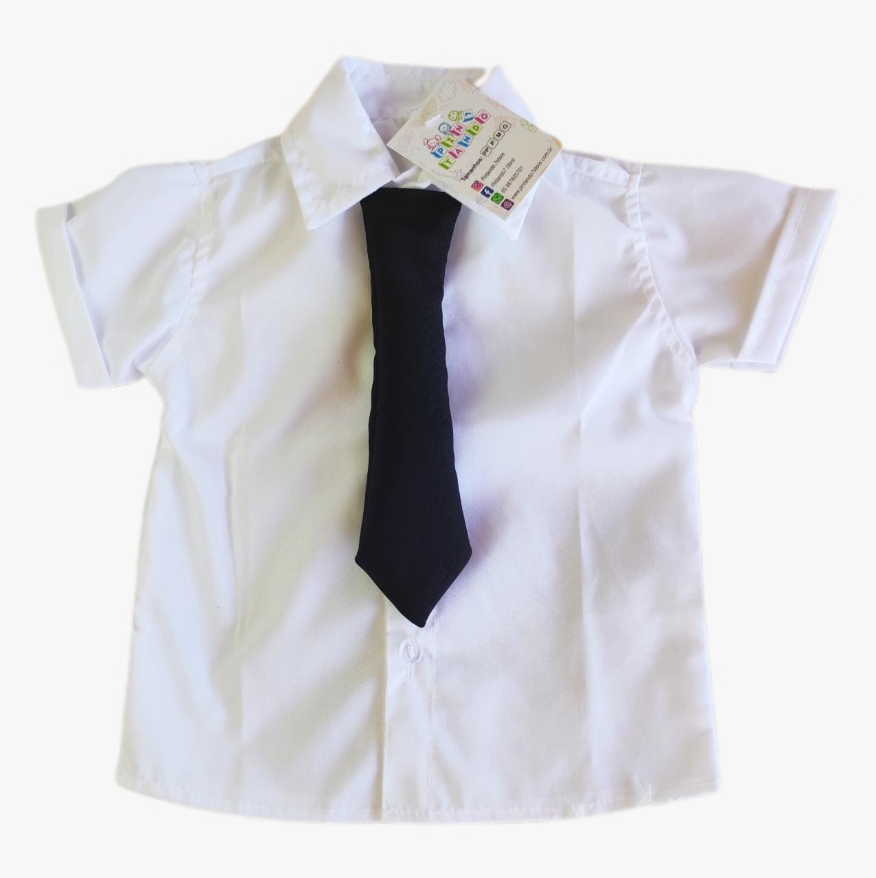 Camisa Chefinho Branca Lisa BLACK