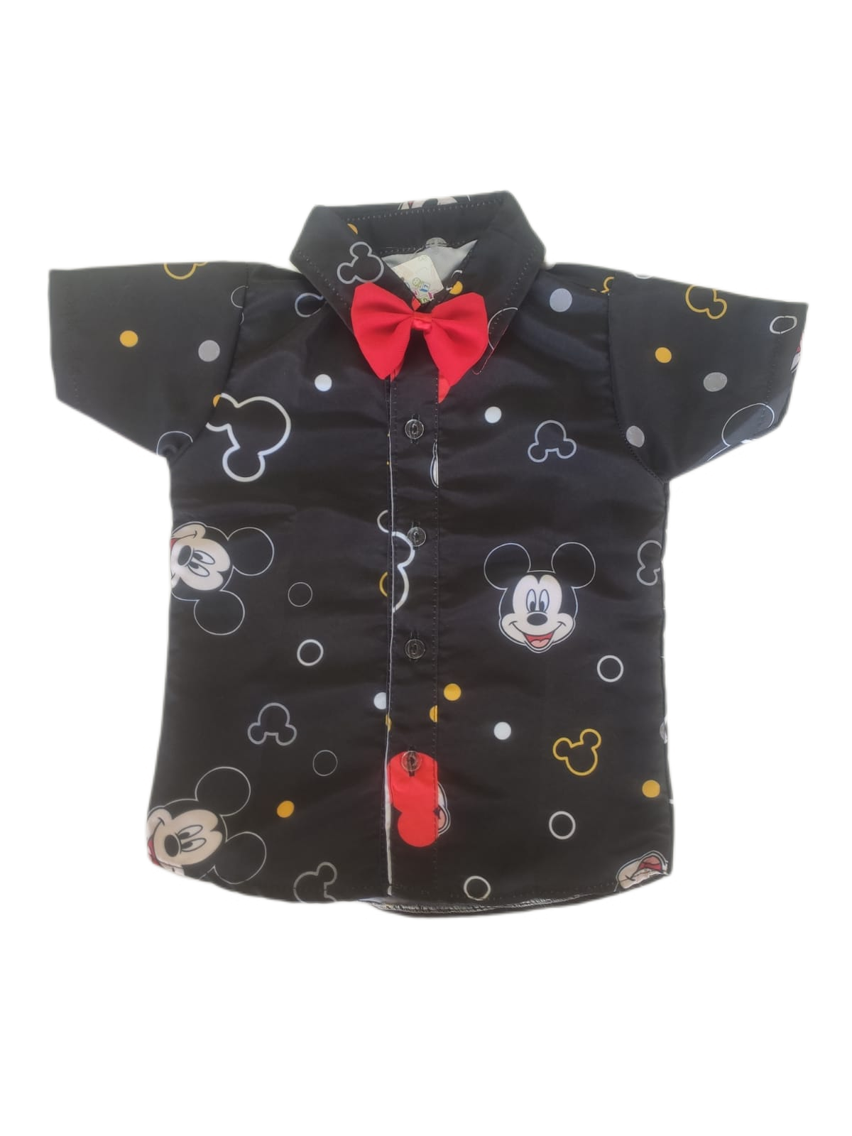 Camisa Mickey Estampada Preta BLACK