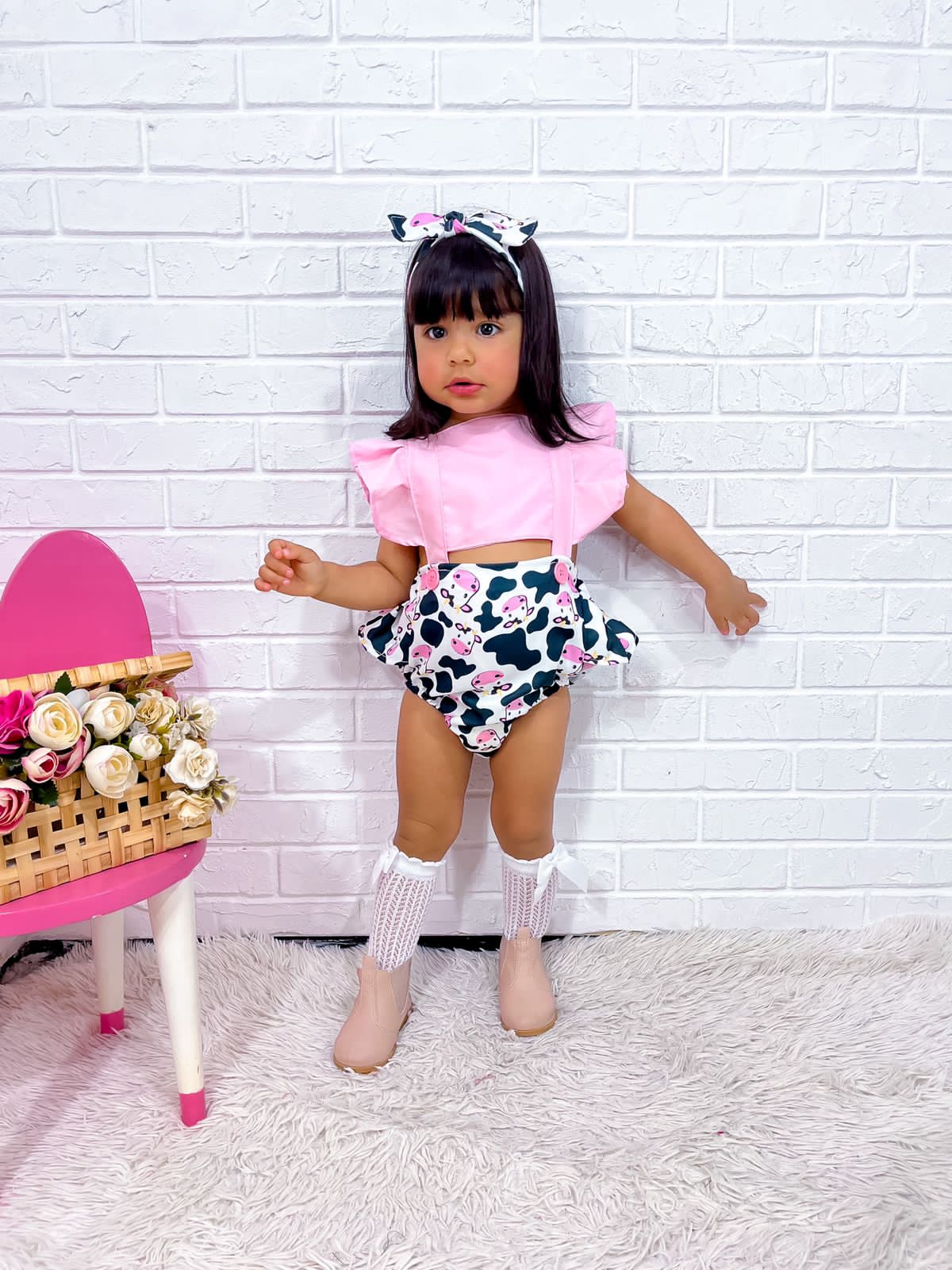 Romper Menina - Temas / Mesversário BLACK