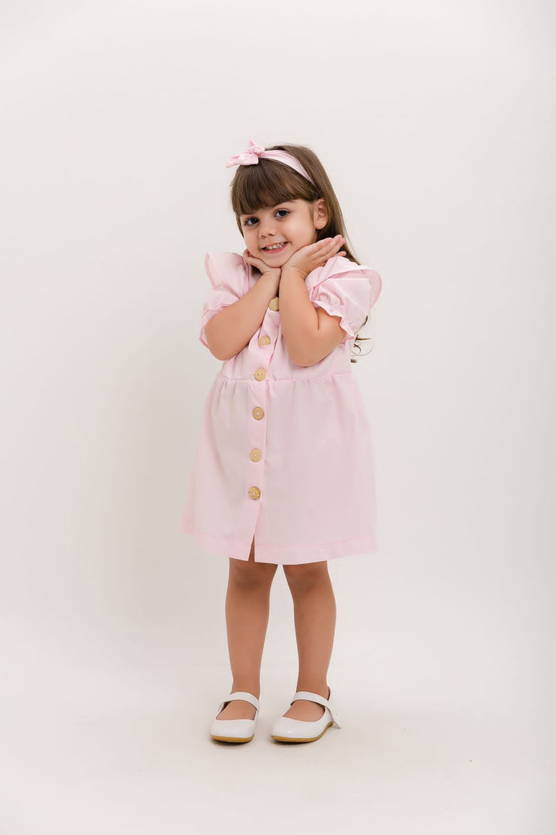 Vestido Infantil manga bufante