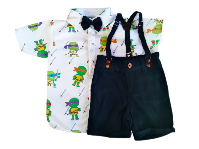 Conjunto TARTARUGA NINJA tematico infantil menino