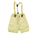 Bermuda com Suspensório - Amarelo