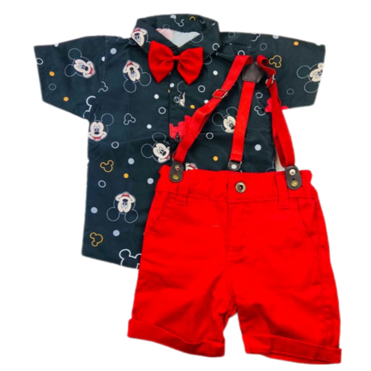 Mickey Preto Estampado- Conjunto Temático